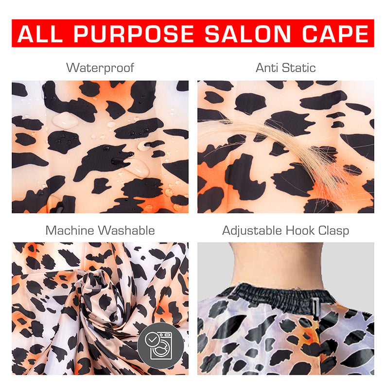 #Sa04 All Purpose Salon Nylon Cape [Leopard]