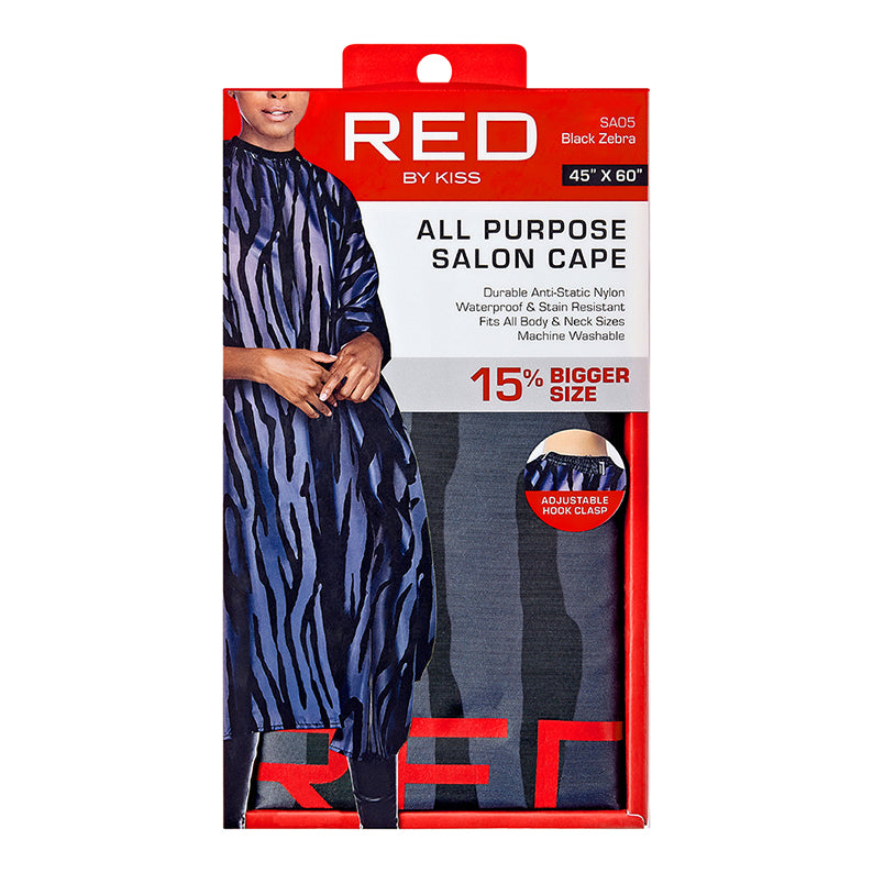 RED by KISS All Purpose Salon Nylon Cape [ZEBRA] #SA05