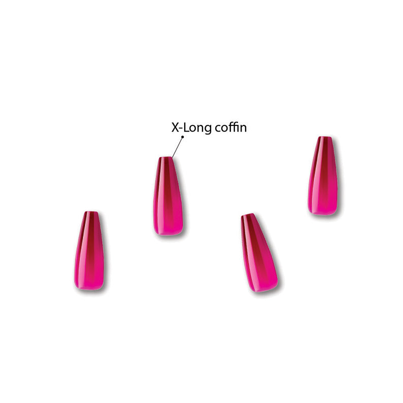 #GJC07 Ongles couleur gelée pour doigts dorés 24 pièces