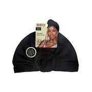 Glamour Premium Pre-Tied Knot Turban [Black] #Hq401