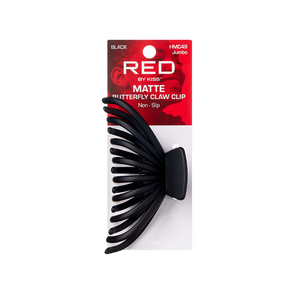 RED by KISS Matte Butterfly Claw Clip Jumbo Black #HMC49