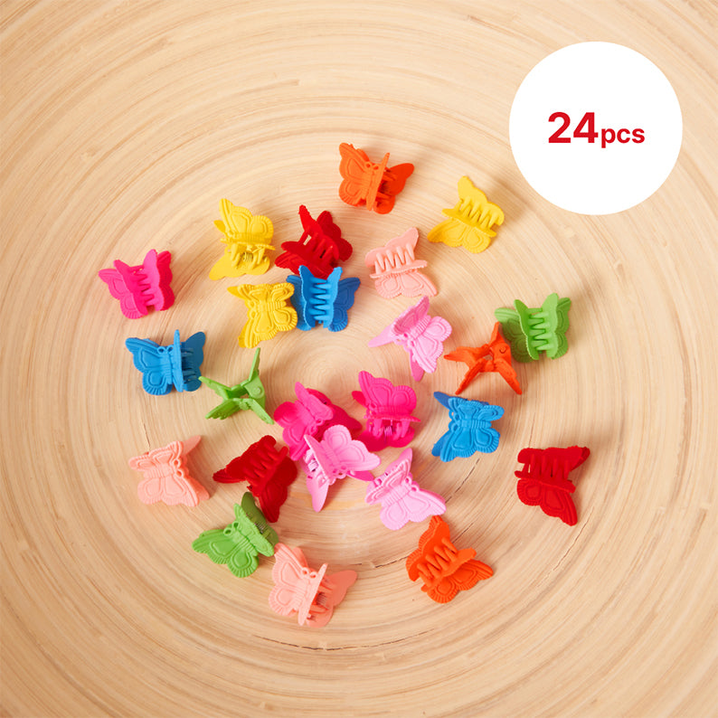 RED by KISS Kids Butterfly Claw Clip Matte 24pcs #PN22