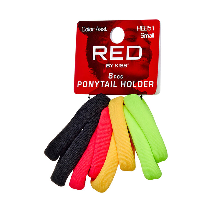 RED by KISS Ponytail Holder Small 8pcs [ASSORTED COLOR] #HEB51