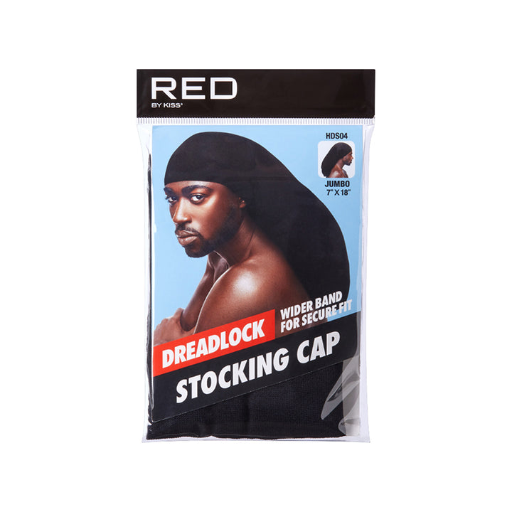 RED by KISS Dreadlock Stocking Cap BLACK [JUMBO] #HDS04