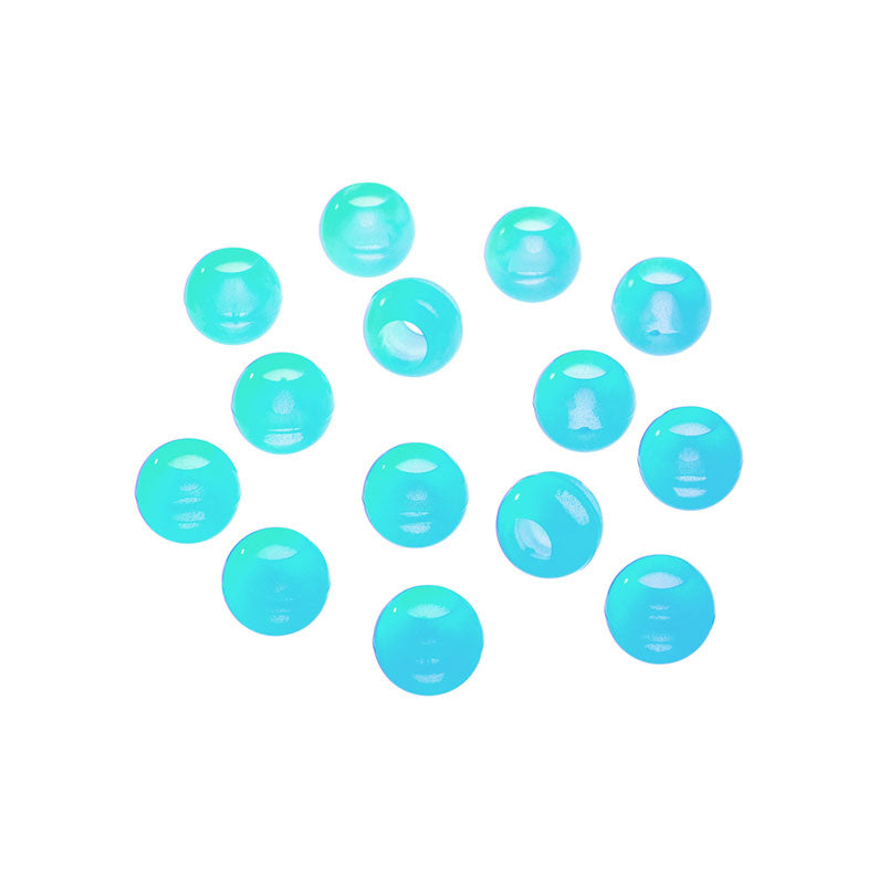 #Ha112 Perles pour cheveux phosphorescentes [X Large] [Blanc]