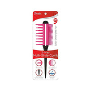 ANNIE #00009  3-way Multi-Style Comb Pink