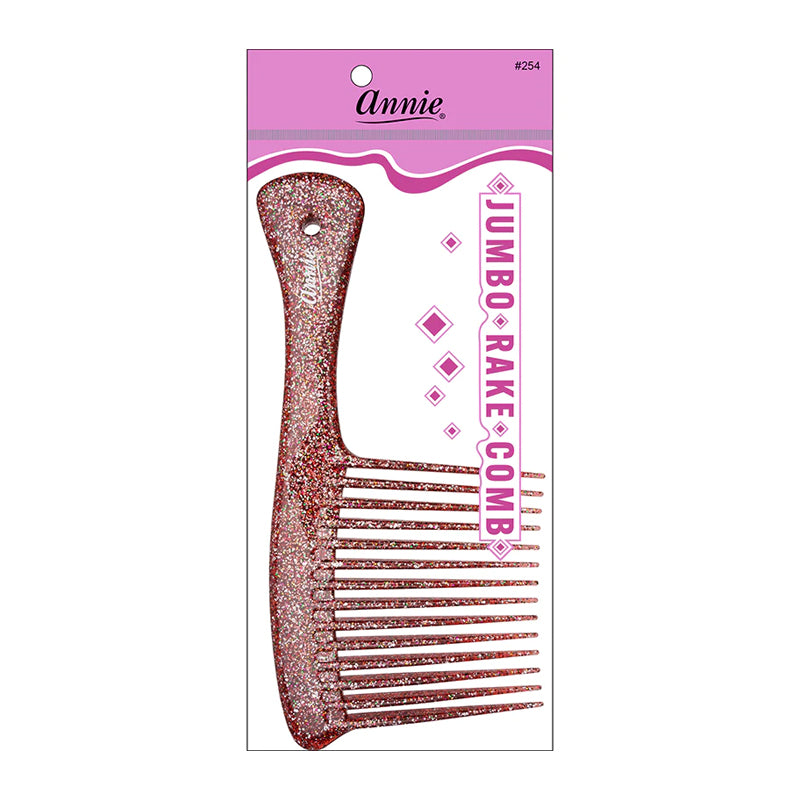ANNIE Luminous Jumbo Rake Comb Assorted Color #254