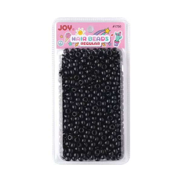 ANNIE JOY #01731 Round Beads Regular Size 200ct [BLACK]