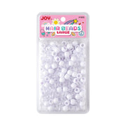 ANNIE JOY #01835 Beads Large 240ct [WHITE & CLEAR]