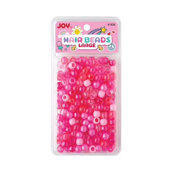 ANNIE JOY #01836 Beads Large 240ct [PINK ASSORTED]