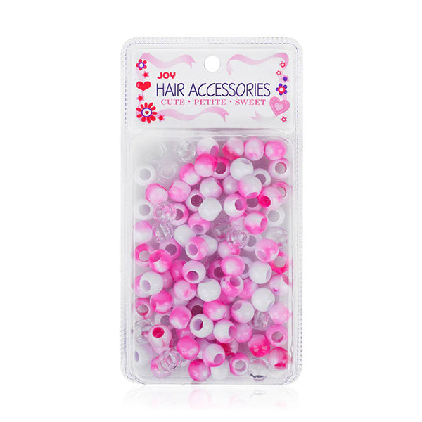 ANNIE JOY #01915 Round Beads X Large [PINK TWO TONE MIX]