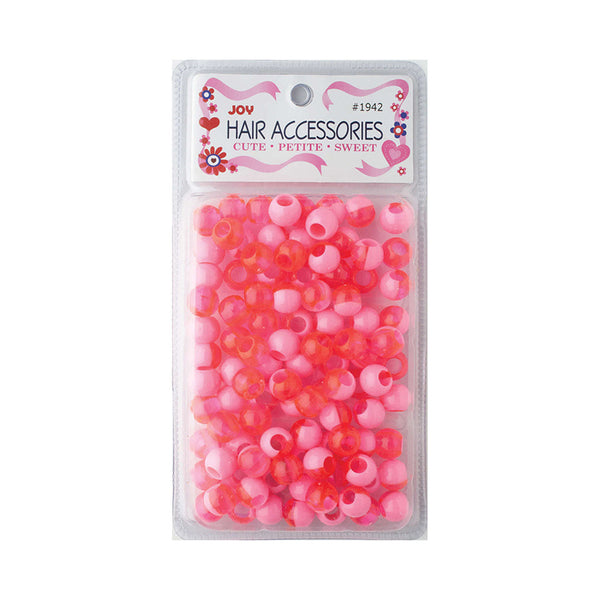 ANNIE JOY #01942 Round Beads X-Large 2 Tone [VIVID PINK]