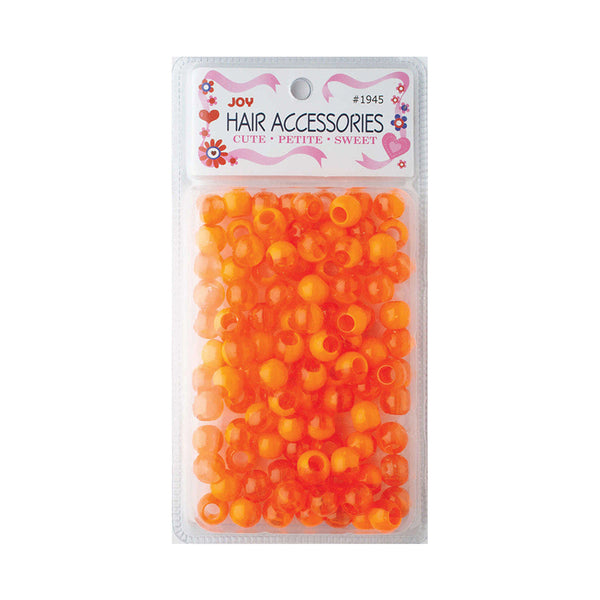 ANNIE JOY #01945 Round Beads X-Large 2 Tone [VIVID ORANGE]