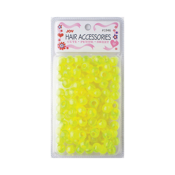 ANNIE JOY #01946 Round Beads X-Large 2 Tone [VIVID YELLOW]