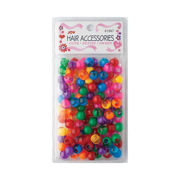 ANNIE JOY #01947 Round Beads X-Large 2 Tone [VIVID ASSORTED COLOR]