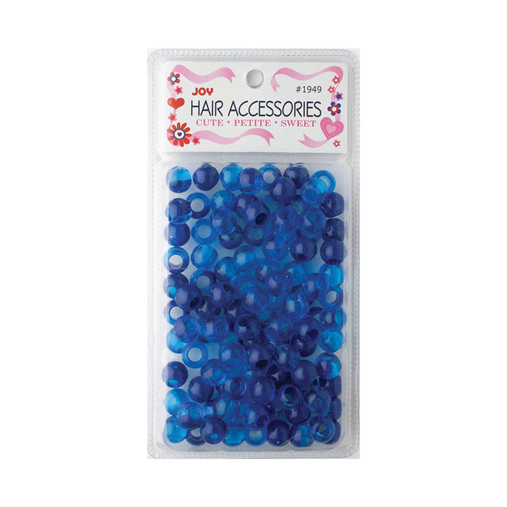 ANNIE JOY #01949 Round Beads X-Large 2 Tone [DARK VIVID BLUE]