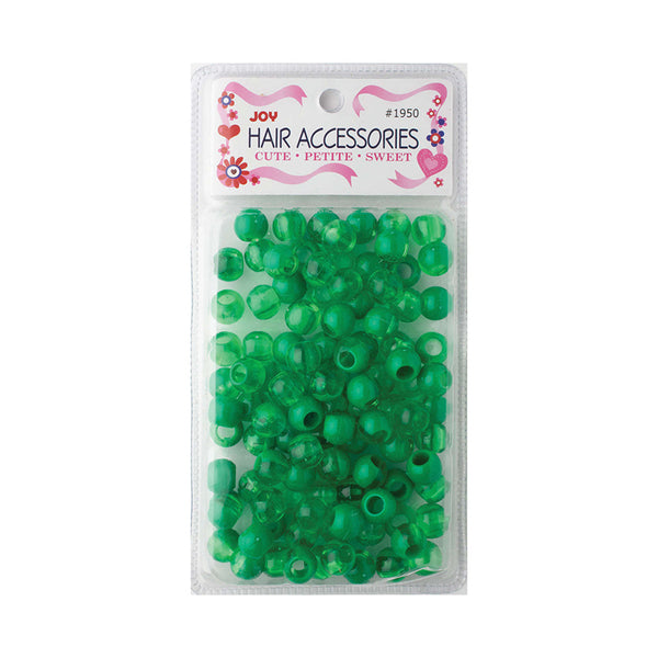 ANNIE JOY #01950 Round Beads X-Large 2 Tone [DARK VIVID GREEN]