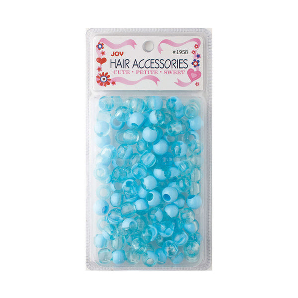 ANNIE JOY #01958 Round Beads X-Large 2 Tone [PASTEL BLUE]