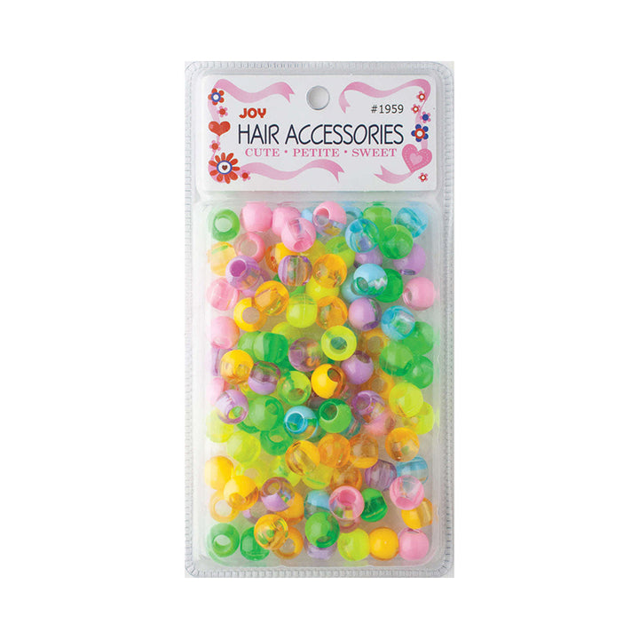 ANNIE JOY #01959 Round Beads X-Large 2 Tone [PASTEL ASSORTED COLOR]