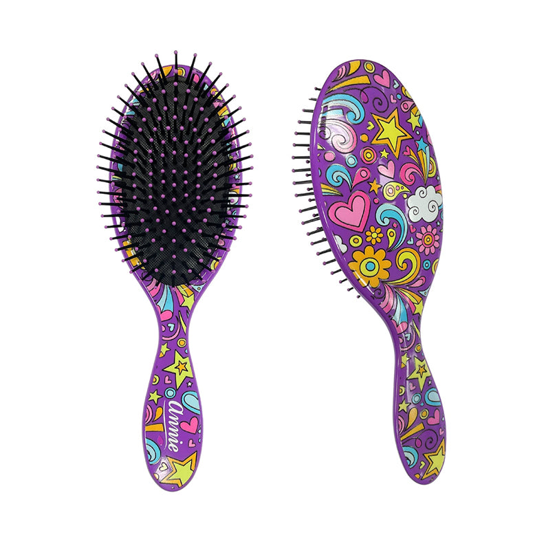 #02247 Brosse ronde démêlante [Purple Starlight]