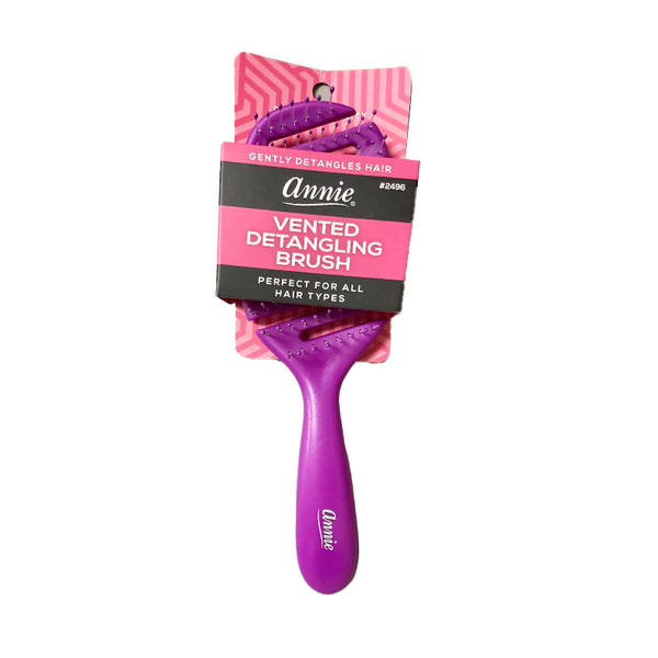 Brosse à cheveux démêlante ventilée ANNIE #02496 [OVALE] [COULEURS ASSORTIES]