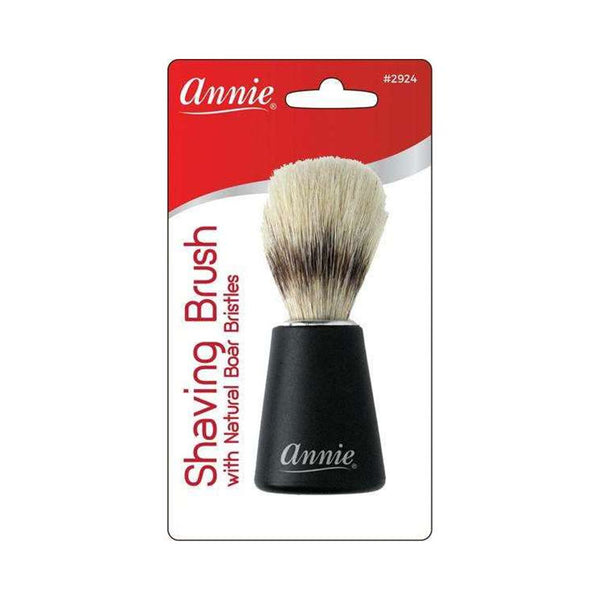 ANNIE #02924 Shaving Brushwigh Natural Boar Bristles