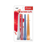 ANNIE #03132 Plastic Section Clip 4.6" 4ct [ASSORTED COLOR]