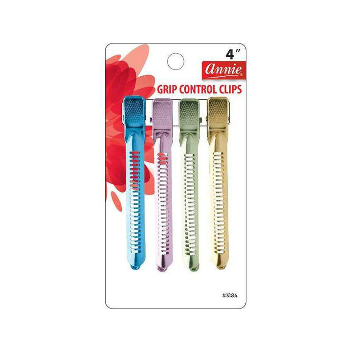 ANNIE #03184 Grip Control Clips 4ct [ASSORTED COLOR]