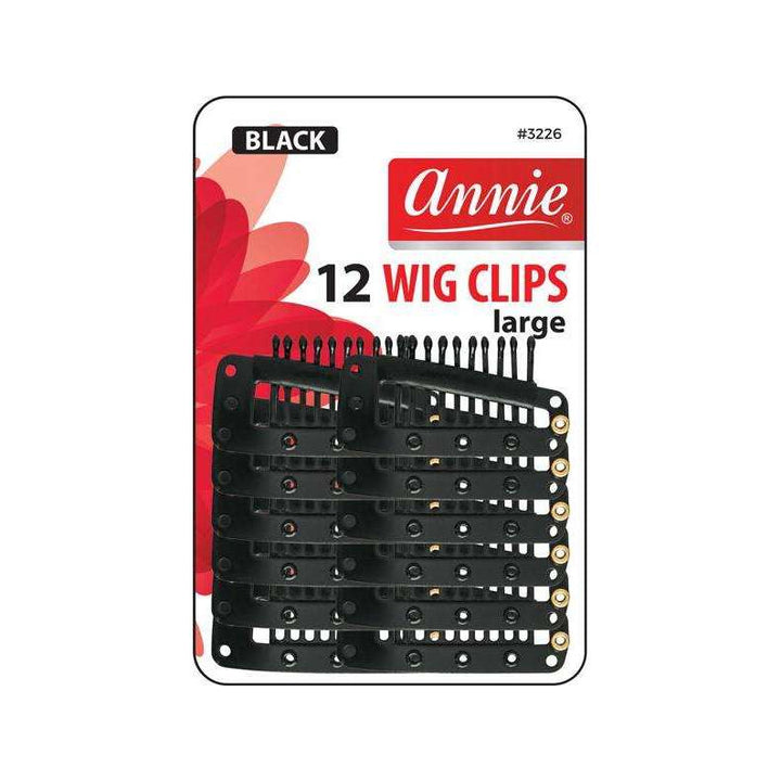 ANNIE Wig Clips L [Black] #03226