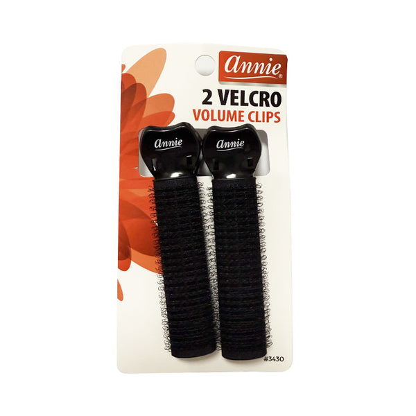 ANNIE #03430 Velcro Volume Clips 2ct [BLACK]