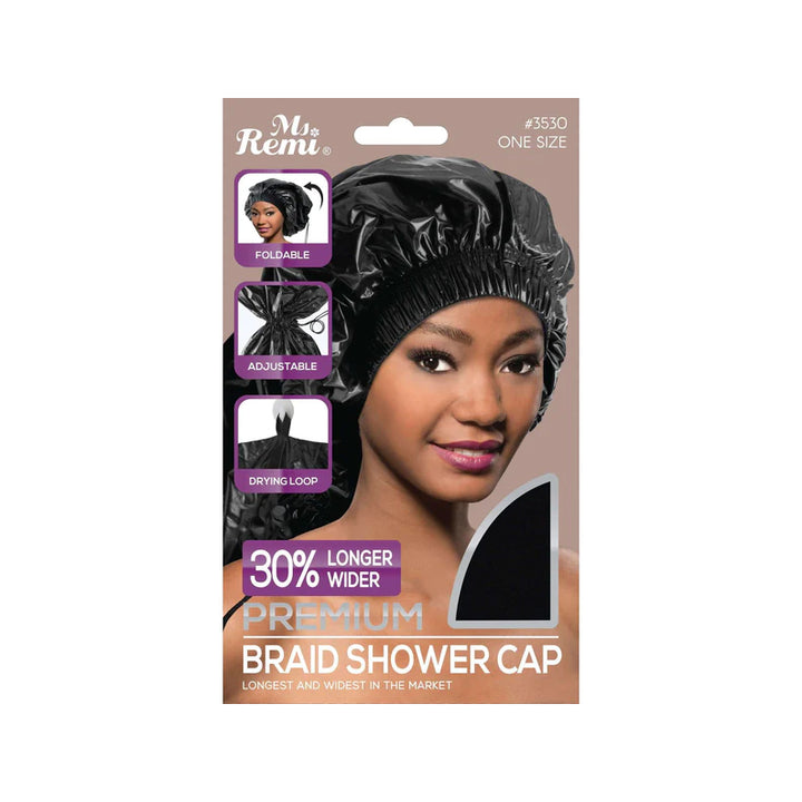 ANNIE MS. REMI #03530 Max Jumbo Braid Shower Cap [BLACK]