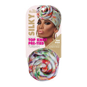 ANNIE MS. REMI #03658 Silky Top Knot Pre-Tied Turban [ASSORTED COLOR]