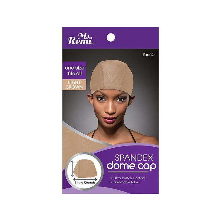 ANNIE MS. REMI #03660 Spandex Dome Cap [LIGHT BROWN]