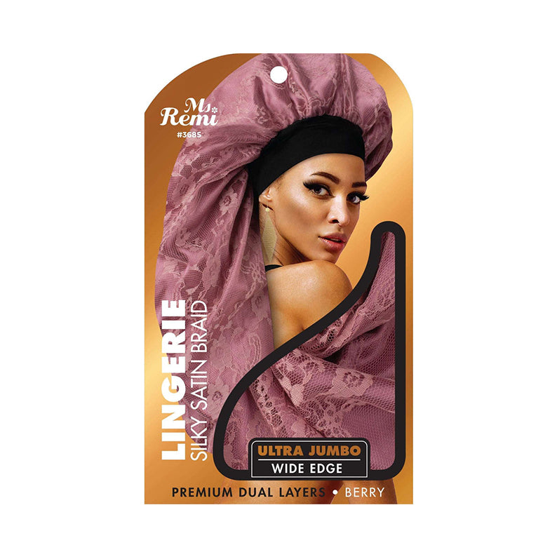 Lingerie Wide Edge Silky Braid Bonnet Ultra Jumbo [Assorted Color] #3685
