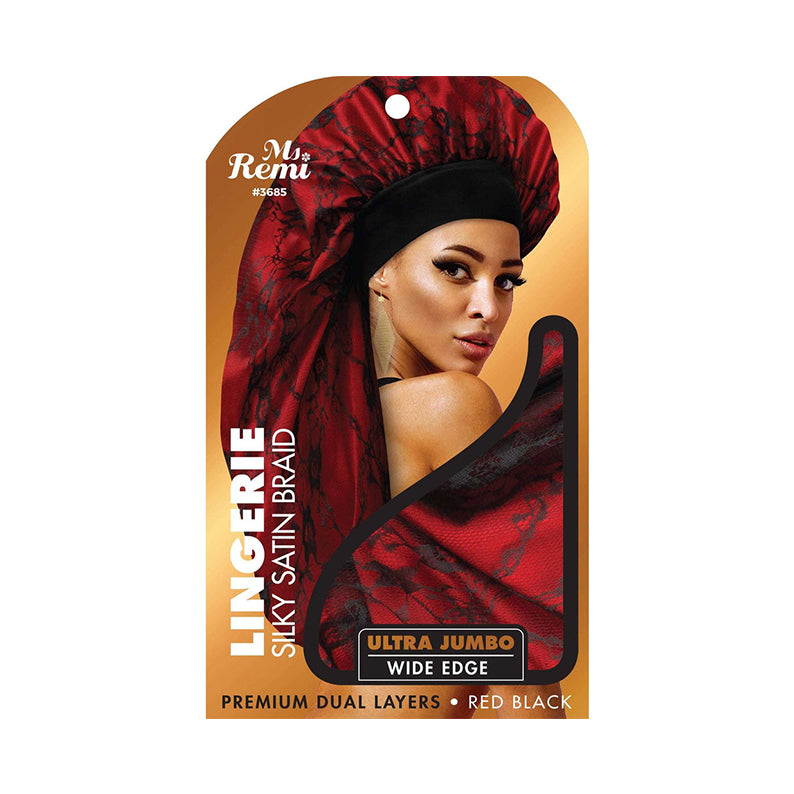 Lingerie Wide Edge Silky Braid Bonnet Ultra Jumbo [Assorted Color] #3685