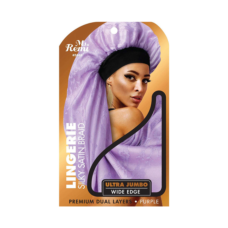 Lingerie Wide Edge Silky Braid Bonnet Ultra Jumbo [Assorted Color] #3685