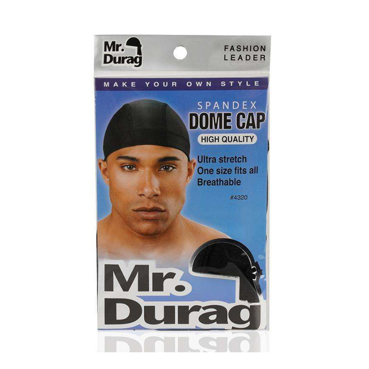 ANNIE MR. DURAG #04320 Spandex Dome Cap [BLACK]