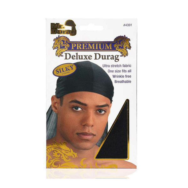 ANNIE MR. DURAG #04391 Silky Deluxe Durag [BLACK]