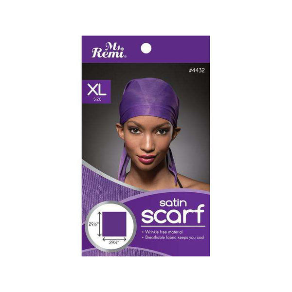 ANNIE MS. REMI #04432 Satin Scarf [X LARGE] [ASSORTED COLOR]