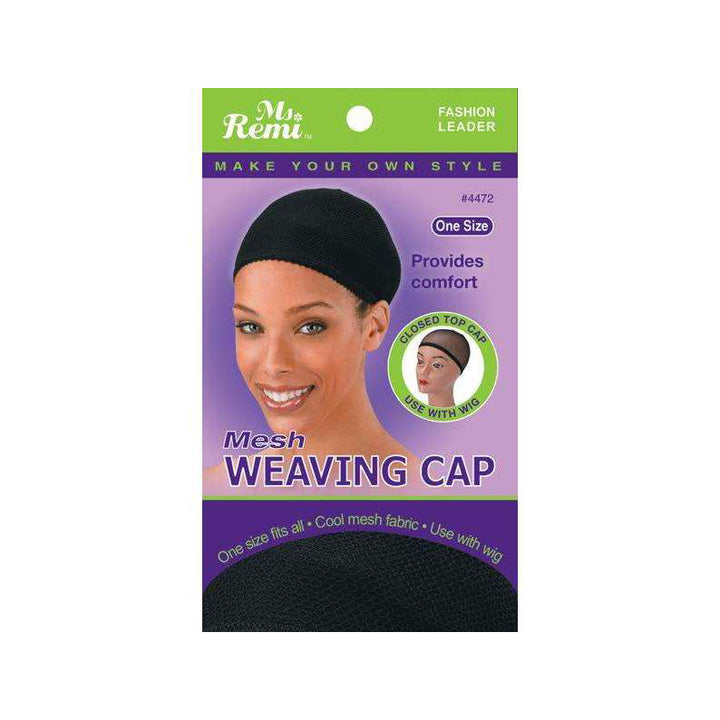 ANNIE MS. REMI #04472 Mesh Weaving Cap [BLACK]