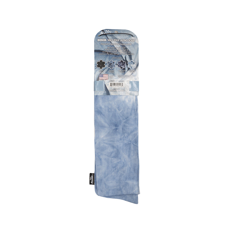 ANNIE Denim Silky Edge Laying Scarf [Assorted Color] #04518