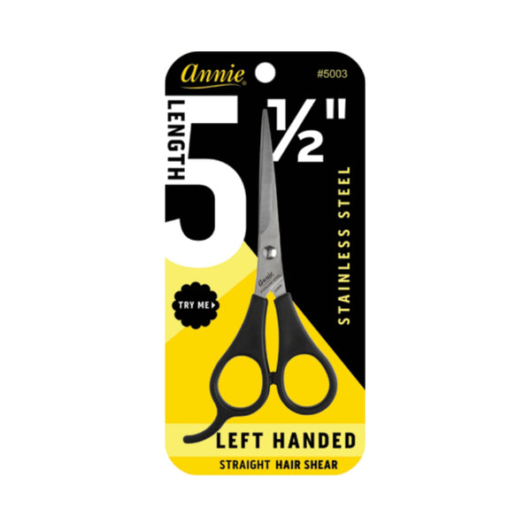 ANNIE #05003 Left-Handed Hair Shears 5.5” [BLACK]