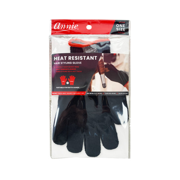 ANNIE #05468 Heat Resistant Hair Styling Glove [BLACK]