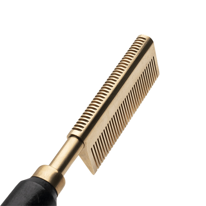 ANNIE HOT & HOTTER Electric Straightening Hot Comb [MEDIUM DOUBLE SIDED TEETH] #05532