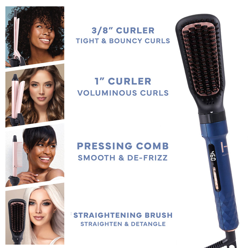 ANNIE HOT & HOTTER 4in1 Ceramic Ionic Digital Interchangeable Hair Styler #5999