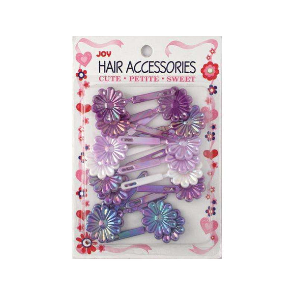 ANNIE JOY #16399 Hair Barrettes Daisy [ASSORTED PEARL PURPLE]