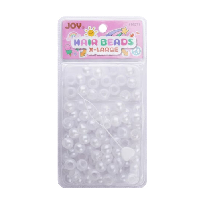 ANNIE JOY #16571 Round Beads X-Large [PEARL WHITE]