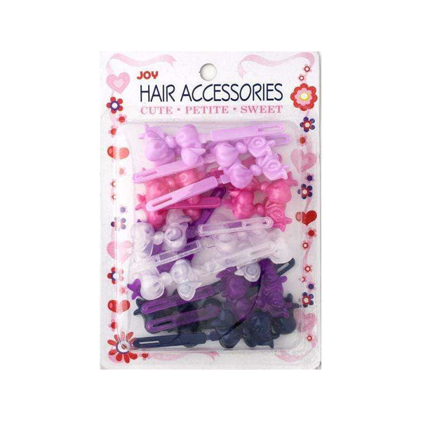 ANNIE JOY #16725 Hair Barrettes Ribbon 20ct [ASSORTED COLOR]