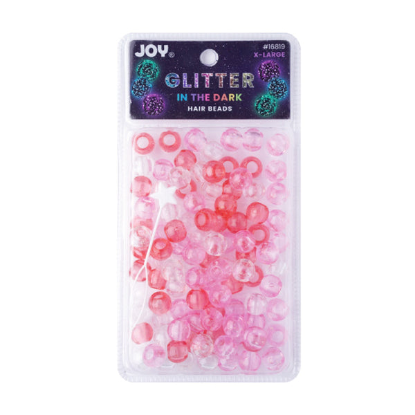 ANNIE Joy Round Beads XL Size Large Package Glitter [ASSORTED PINK] #16819