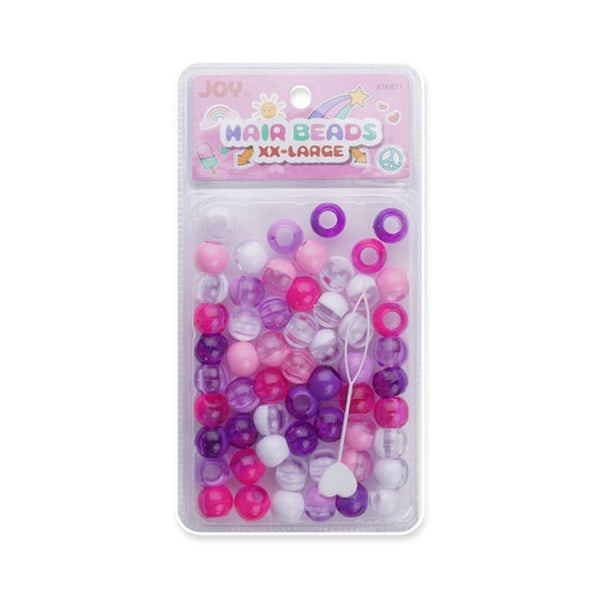 ANNIE JOY #16871 Round Beads XX Large 2 Tone [PURPLE ASSORTED COLOR]